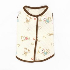 Blank Dog寵物嬰兒動物背心, 淺褐色