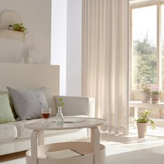 Nordica 記憶客廳窗簾, 米色