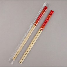 Korea Won豪華一次性筷子 紅色, 100個, 1入