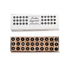 Gloryving 字母姓名縮寫小寫陰刻印章, 1個