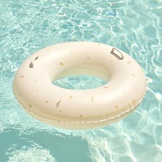 Juedette 雙層附握把玩水游泳圈 87cm, 花朵, 1個