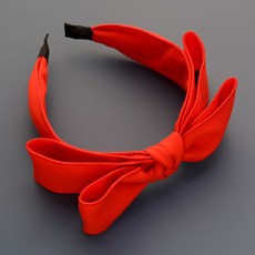 HanNal 女童素色雙層頭巾髮帶