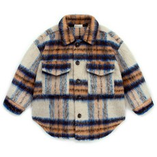PETiTE mieux 兒童 Kobi 格紋羊毛夾克 EMTCU06