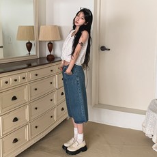 CHICBLACK Luhua 復古車線百慕達牛仔短褲 cppt15125k55