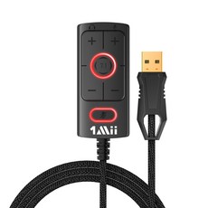1Mii 7.1聲道 USB 電競音效卡轉接器 外接式 1.8m, S03, 1個