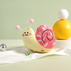 파스텔펫 반려동물 나뭇잎 달팽이 장난감, 핑크, 1개