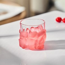 아메리칸로드 구름담은 고급 유니크 유리컵 270ml RK2328, 핑크, 1개