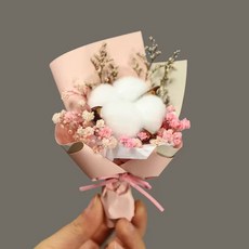 쇼핑153 납골당 미니 조화 꽃다발, 목화 핑크스타