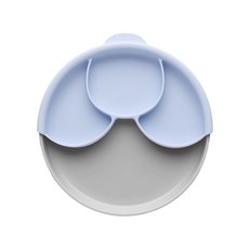 miniware 微兒 第2代聚乳酸分隔餐盤組, 灰色+薰衣草紫