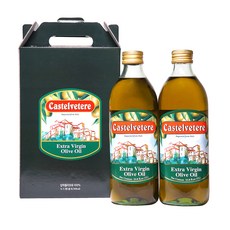 Castelvetere 永健 特級初榨橄欖油禮盒裝 2 號 1L, 2個