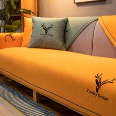 I Love Home 北歐簡約鹿刺繡沙發墊, TYPE7