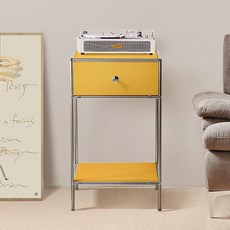 윌로우 저스틴 협탁 405 x 685 mm 방문설치, 옐로우, 1개