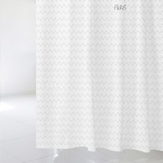 北歐風格浴簾 sc866+不鏽鋼掛鉤 12入+窗簾掛桿 白色, 混色