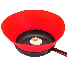 獨居生活防噴油煎鍋護罩 紅色, 1個, 底部直徑 27cm x 頂部直徑 43cm x 深度 14cm