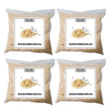 로라펫 반려동물 컬러 편백 베딩 그레이, 500g, 4개