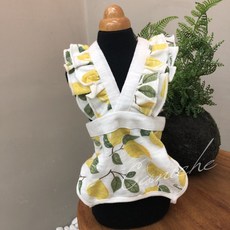 Caniche 狗狗檸檬荷葉邊連身衣