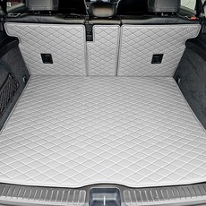 비비키 프리미엄 트렁크 바닥 + 등받이 매트 세트, 샌드베이지, 벤츠 GLE (W167) 일반시트 2019.10~