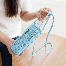 니트러브 보틀커버 뜨개질 DIY 세트, 1817 스카이블루(뜨개실), 1세트