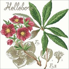 居家裝飾盤子花十字繡DIY組合, 混色, 1組