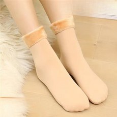 Malltoday 超暖滑雪場刷毛襪7雙, 7個, 02 裸色