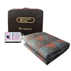 HANIL MEDICAL bedding 露營口袋電熱毯, 格紋灰, Queen(1500 x 2000 mm)