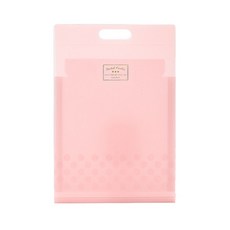 태드로마켓 손잡이 다층 오르간 파일 가방 A4, 핑크, 1개