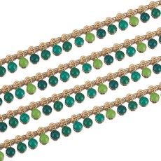 Allo-de 糖果色圓珠 DIY 手鍊鍊條 1m, 綠色, 1個