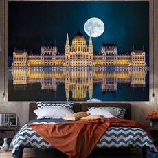 넥소르 벽걸이 풍경 패브릭 포스터 가벼운 분위기형, 그림5