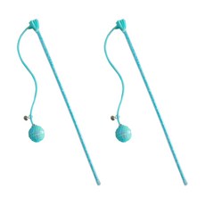 둥둥펫 고양이 블링볼 스틱 낚시대, 블루, 2개