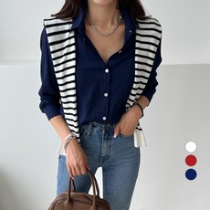 2nd Ground 女款基本秋季長袖襯衫