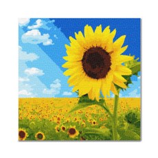 ADICO DIY 鑽石畫 天空向日葵 25 x 25 cm BE03, 混合顏色, 1個