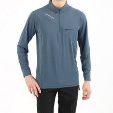 男性戶外高領半拉鍊T恤 KHS231