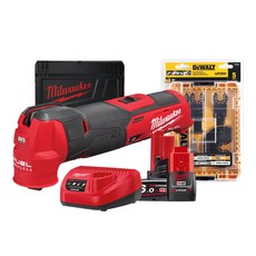 밀워키 12V FUEL 멀티 커터 세트 M12 FMT-632X + 디월트 멀티커터 만능컷터날 세트 DWA4216, 1세트