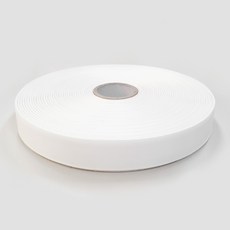 JSTrading 素色棉質標籤帶 30mm, 米白色, 1個