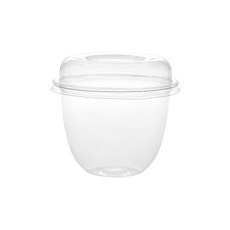 대성 빙수 샐러드 용기 몸통 + 뚜껑 세트 530ml, 500세트