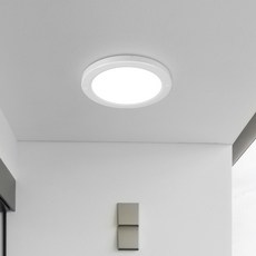 KUMHO Beongaepyo Wonha Edge 無閃爍 LED 圓形直付燈 20W 22cm, 1個, 白色 + 晝光色