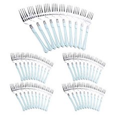 居家派對擺盤叉子 10支, 薄荷綠, 5組