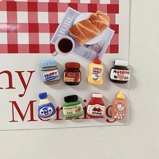 Lovely Farm冰箱磁鐵 5種組, 醬料&果醬