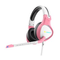 GEEK STAR 虛擬7.1聲道RGB LED降噪遊戲耳機, GH450, 粉色