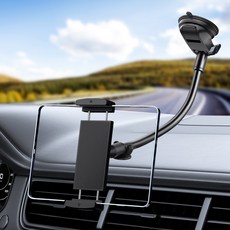 i Berry PR 車用 30cm 蛇管長臂 平板 前擋風玻璃 儀表板 手機支架, 黑色, 1個