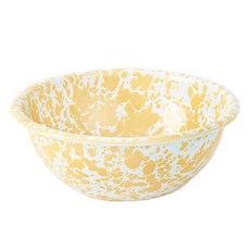 Crow Canyon Home D17 大理石紋系列 麥片碗 黃色 1入