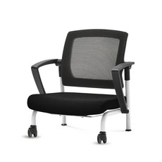 체어포커스 슬라이딩 좌식의자 C530, 블랙(팔걸이) + 블랙(등받이) + 고급 블랙(방석), 1개