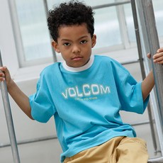 볼컴 아동용 통기성 팝핑 배색 티셔츠 VJCCHSE25088