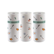 多用途廚房花紋紙巾 隨機出貨, 1件, 3個