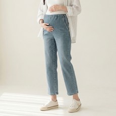 휴데이 소프트 스판 임산부 데님팬츠