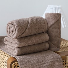 fromcotton 羅紋毛巾 110g 30支棉紗, 5個, 棕色