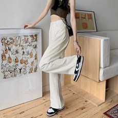 앤드스타일 여성용 소크베이직 와이드 청바지 262484