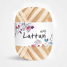 yarna 라탄 라피아 뜨개실 40g, 37번무광나염, 1개