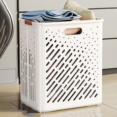 소니오 튼튼한 다용도 접이식 빨래바구니, 04 일반 화이트