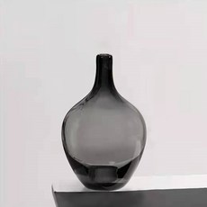 現代葫蘆瓶玻璃花瓶, 黑色